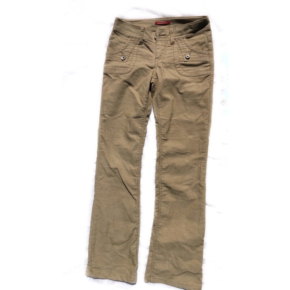 tan flare pants